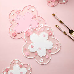 Kawaii Japanese Sakura Coaster