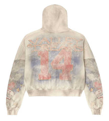 Vale Forever Nostalgia Zip Up Hoodie Cream