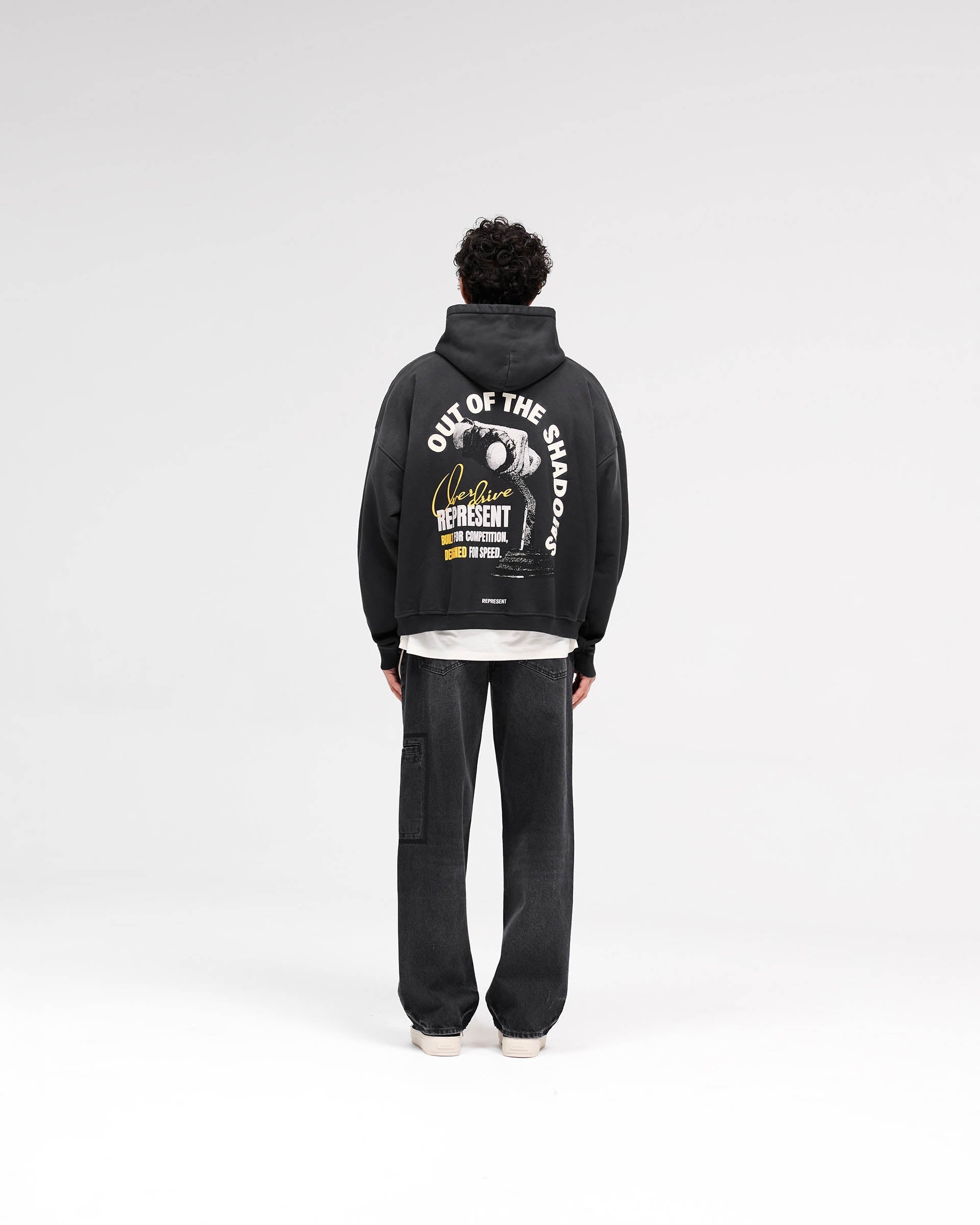 Out Of The Shadows Hoodie - Stained Black