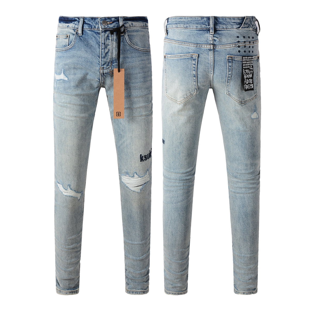 Classic Blue Denim with a Sleek and Minimalist Look 3024