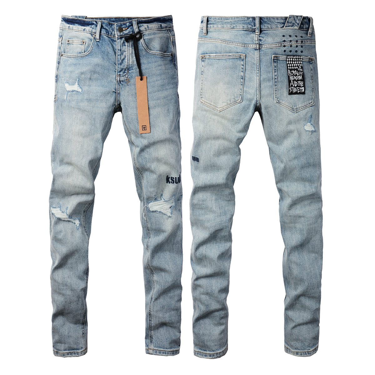 Classic Blue Denim with a Sleek and Minimalist Look 3024