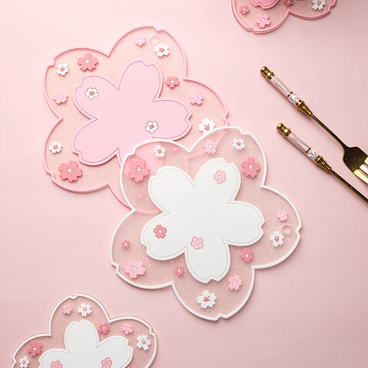 Kawaii Japanese Sakura Coaster