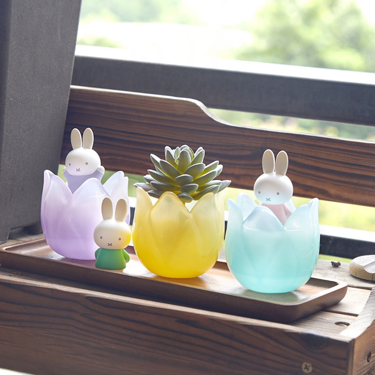 Miffy Tulip Treasure Pot – Removable Figure Jewelry Holder - Surprise Box