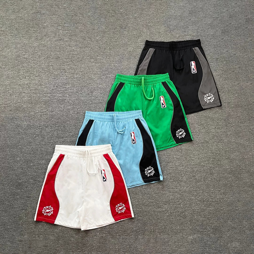 Broken Planet  Sports and Leisure Colorful Reflective Strip Design Woven Speed Drying Shorts