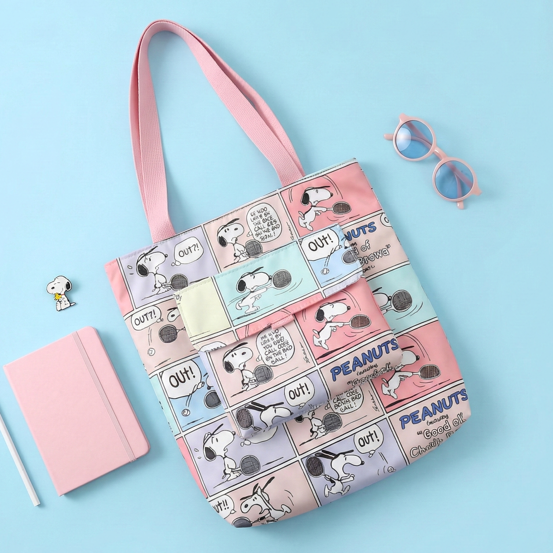 Peanuts Snoopy Tote Bag - Let's Play Together