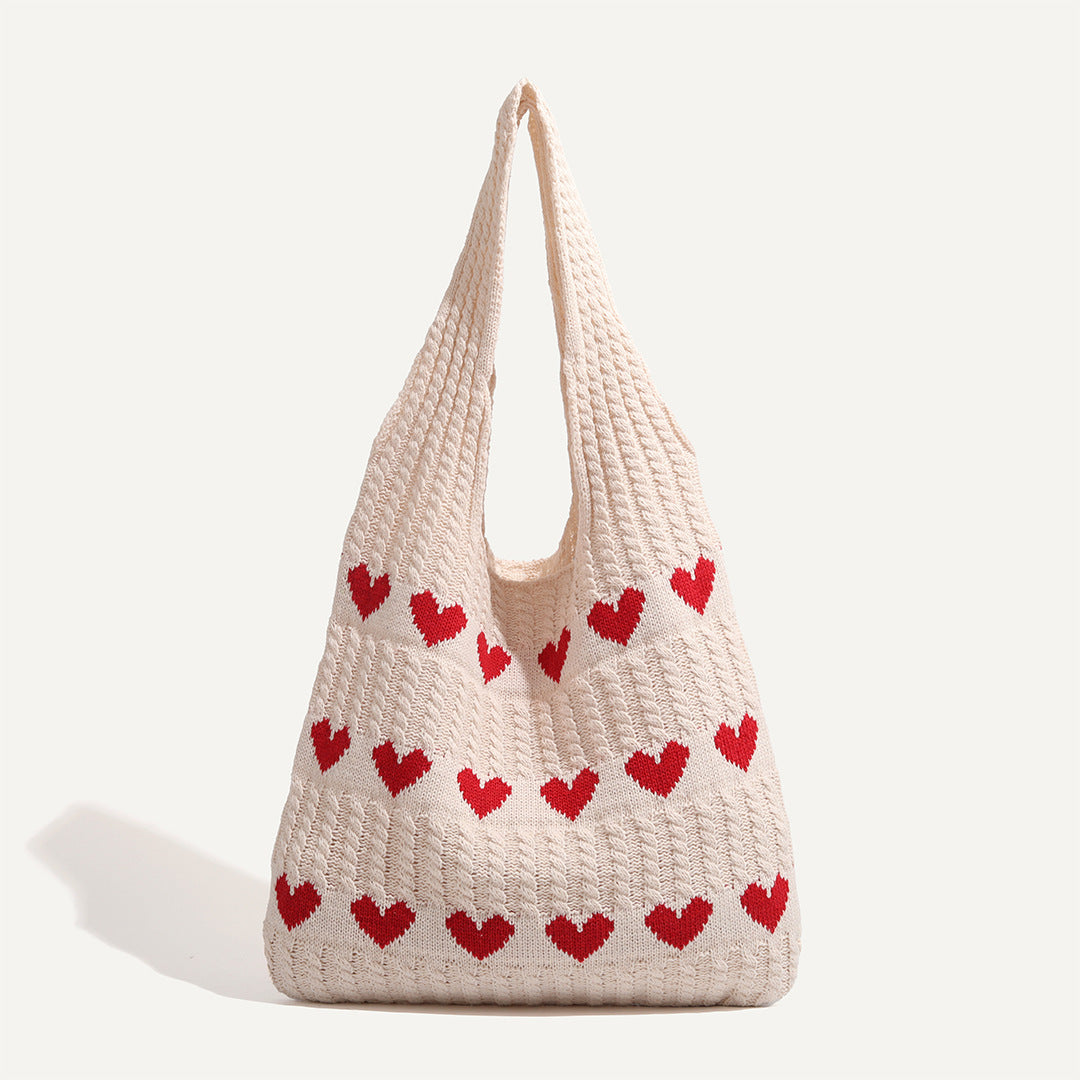 Sweetheart Knit Tote (3 Colors)