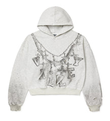Vale Forever Big Chain Hoodie Grey