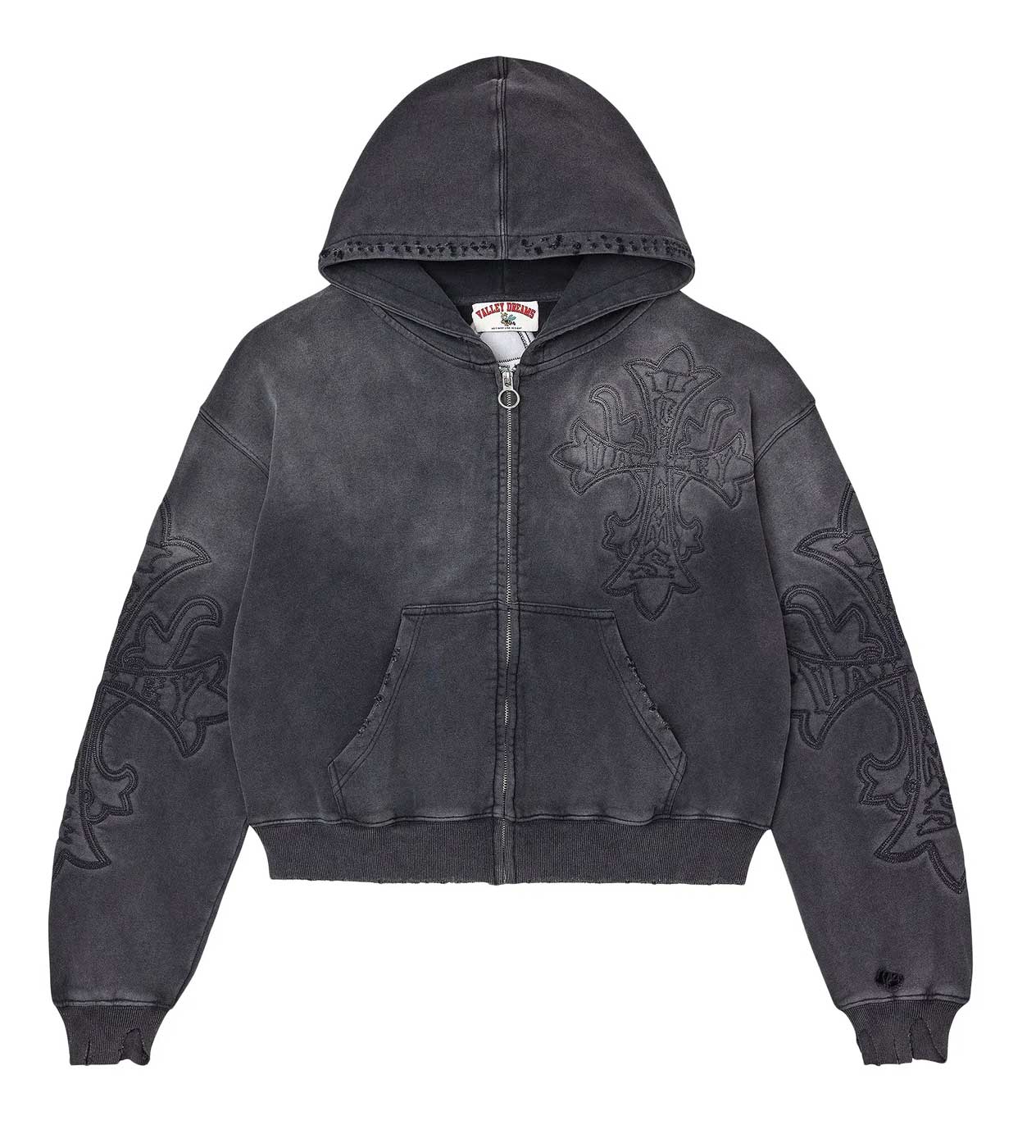 Vale Forever Carver Zip Up Hoodie Black