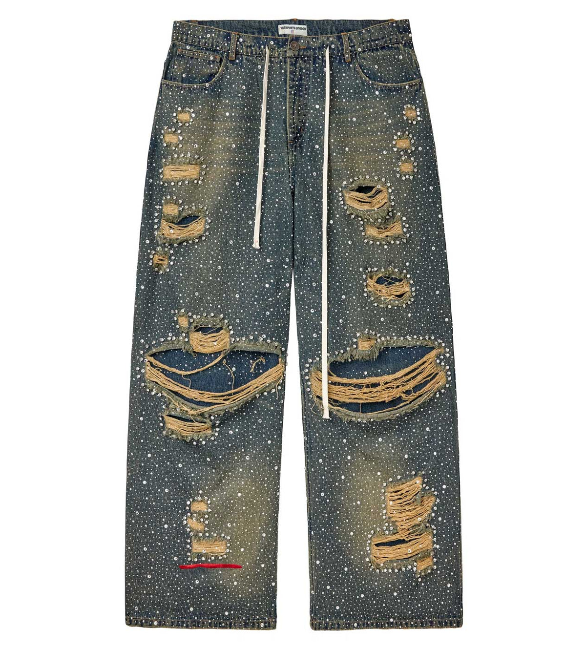 Vale Forever Iced Out Denim Pants Blue