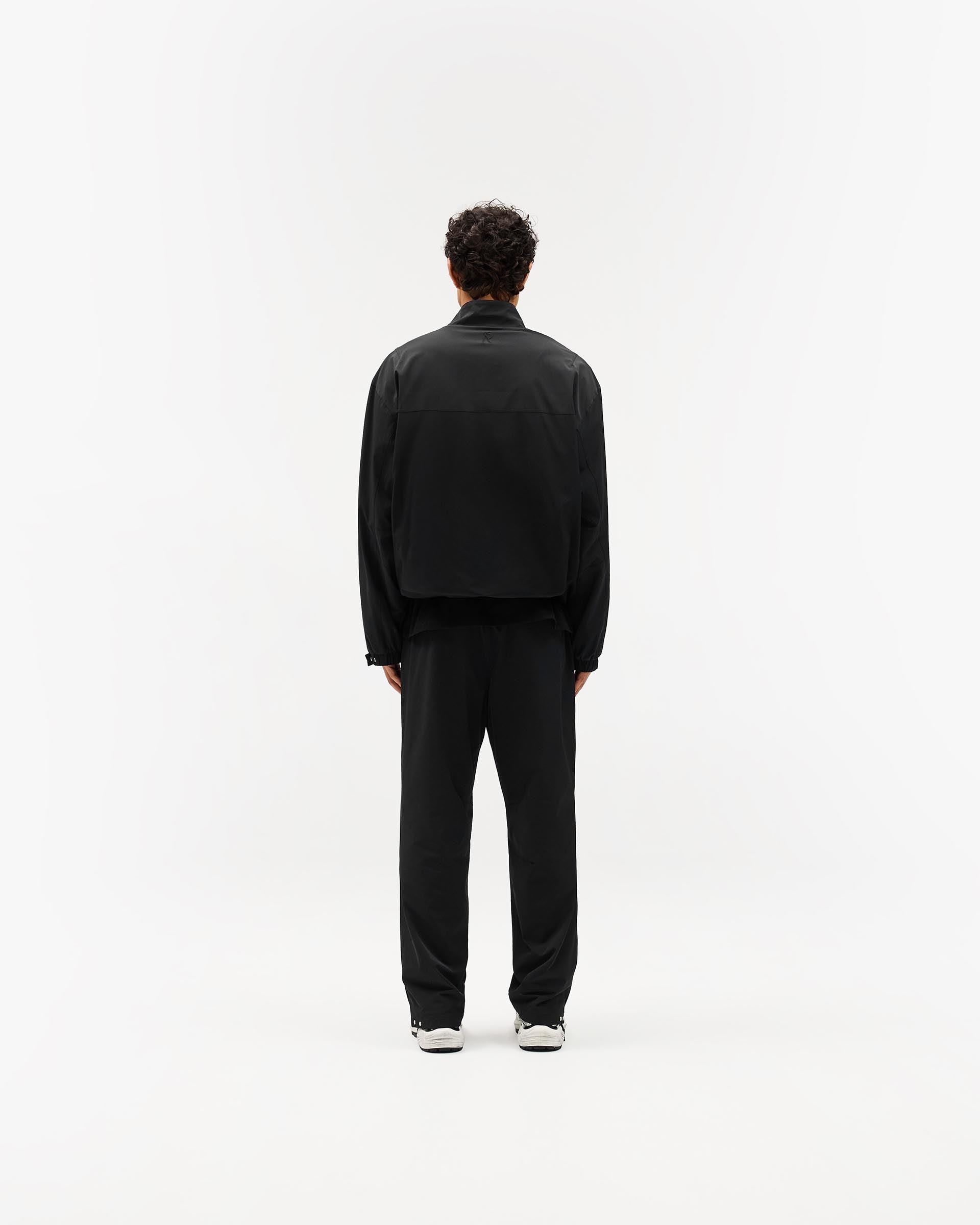 Initial Nylon Track Pant - Black